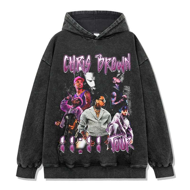 11:11 Tour By Chris Brown HOODIE - Image 2