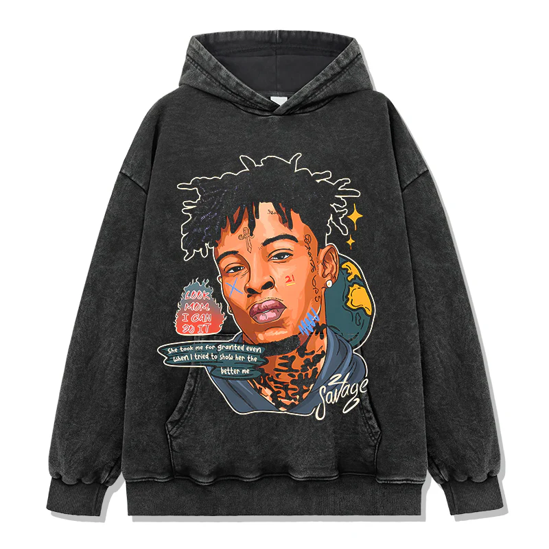 21 Savage By Comics 47 HOODIE - Image 2