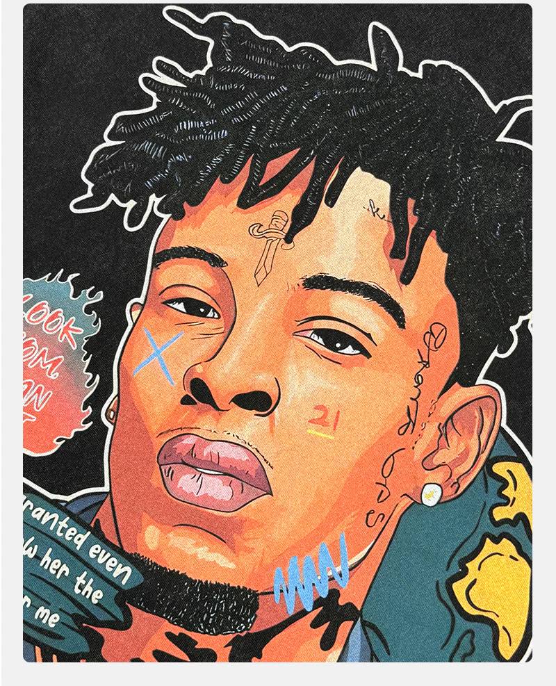 21 Savage By Comics 47 HOODIE - Image 3