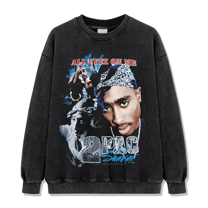 All Eyez On Me By Tupac Shakur Sweatshirt - Image 2