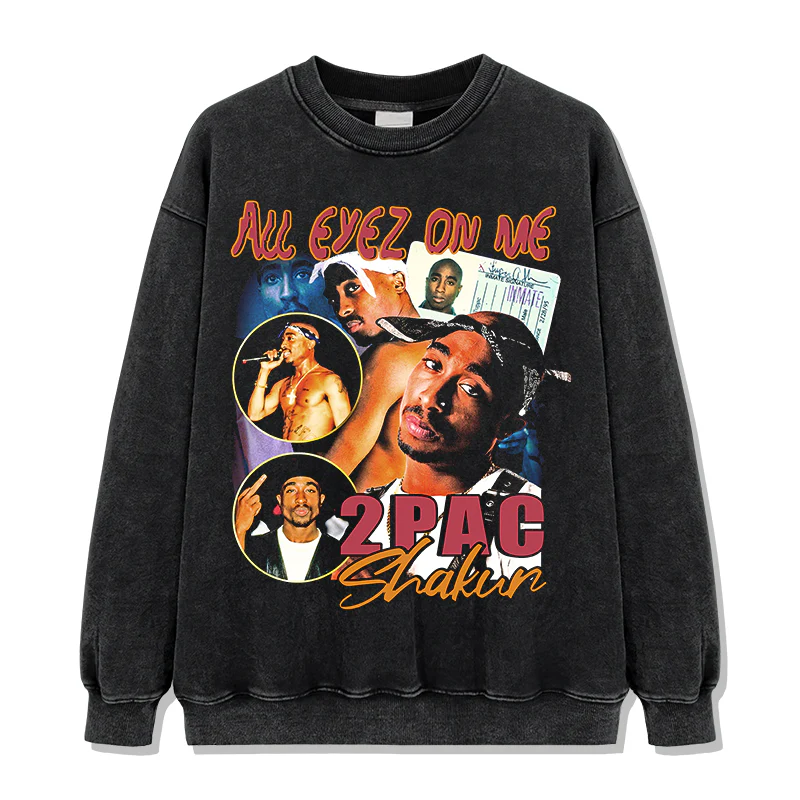 All Eyez On Me By Tupac Shakur Sweatshirt - Image 2
