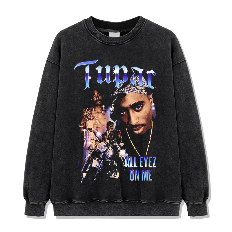 All Eyez On Me By Tupac Shakur Sweatshirt - Image 2