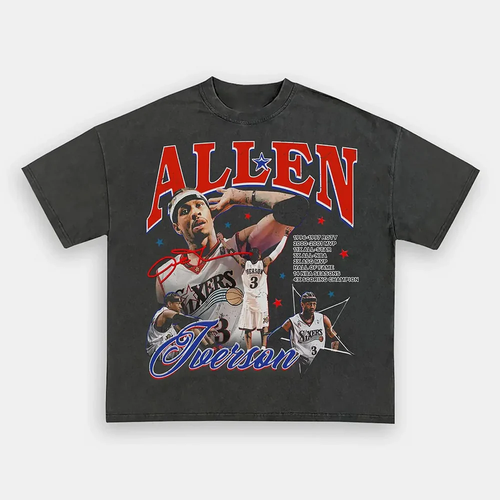 Allen Iverson Vintage Star Tee - Image 3