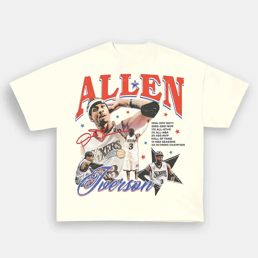 Allen Iverson Vintage Star Tee - Image 4