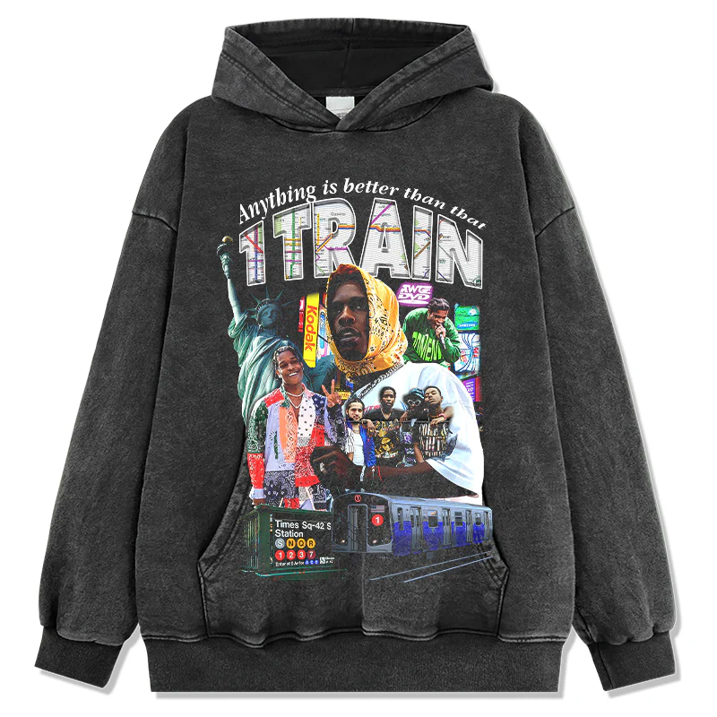 Anything is better than that 1 Train By Asap Rocky Hoodie - Image 2