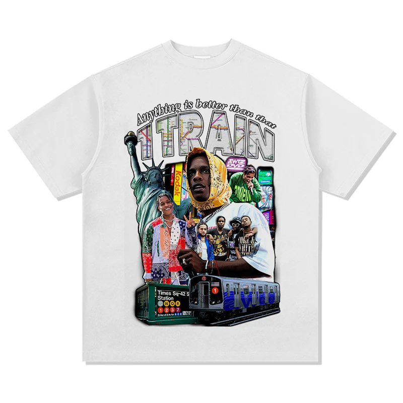 Anything is better than that 1 Train By Asap Rocky TEE - Image 4