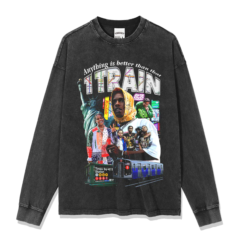 ANYTHING IS BETTER THAN THAT 1 TRAIN SWEATSHIRT 2024 - Image 2