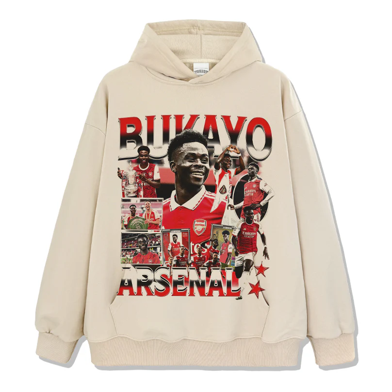 Arsenal By Bukayo Saka Hoodie - Image 4