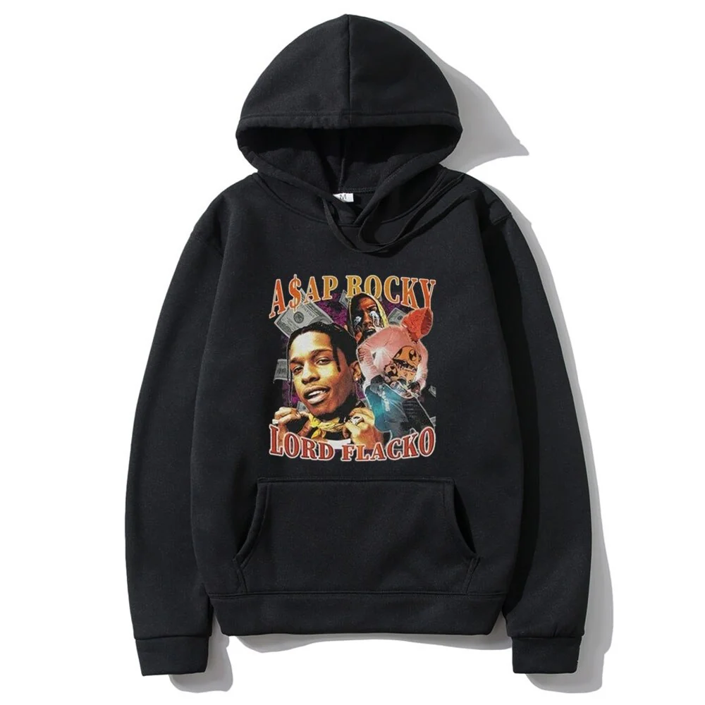 ASAP Rocky Hoodies Casual Streetwear pullover - Image 4