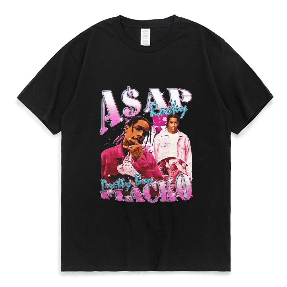 Asap Rocky T Shirt Fashion Streetwear Vintage Punk Hip Hop - Image 13