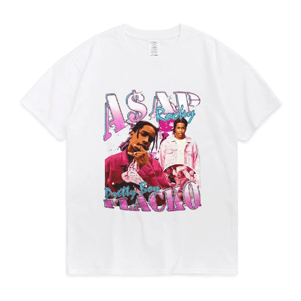 Asap Rocky T Shirt Fashion Streetwear Vintage Punk Hip Hop - Image 14