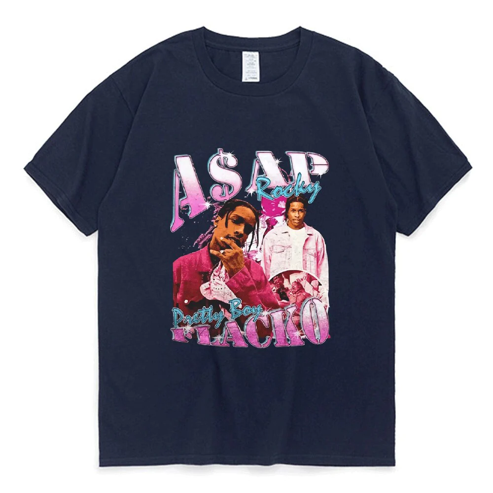 Asap Rocky T Shirt Fashion Streetwear Vintage Punk Hip Hop - Image 15