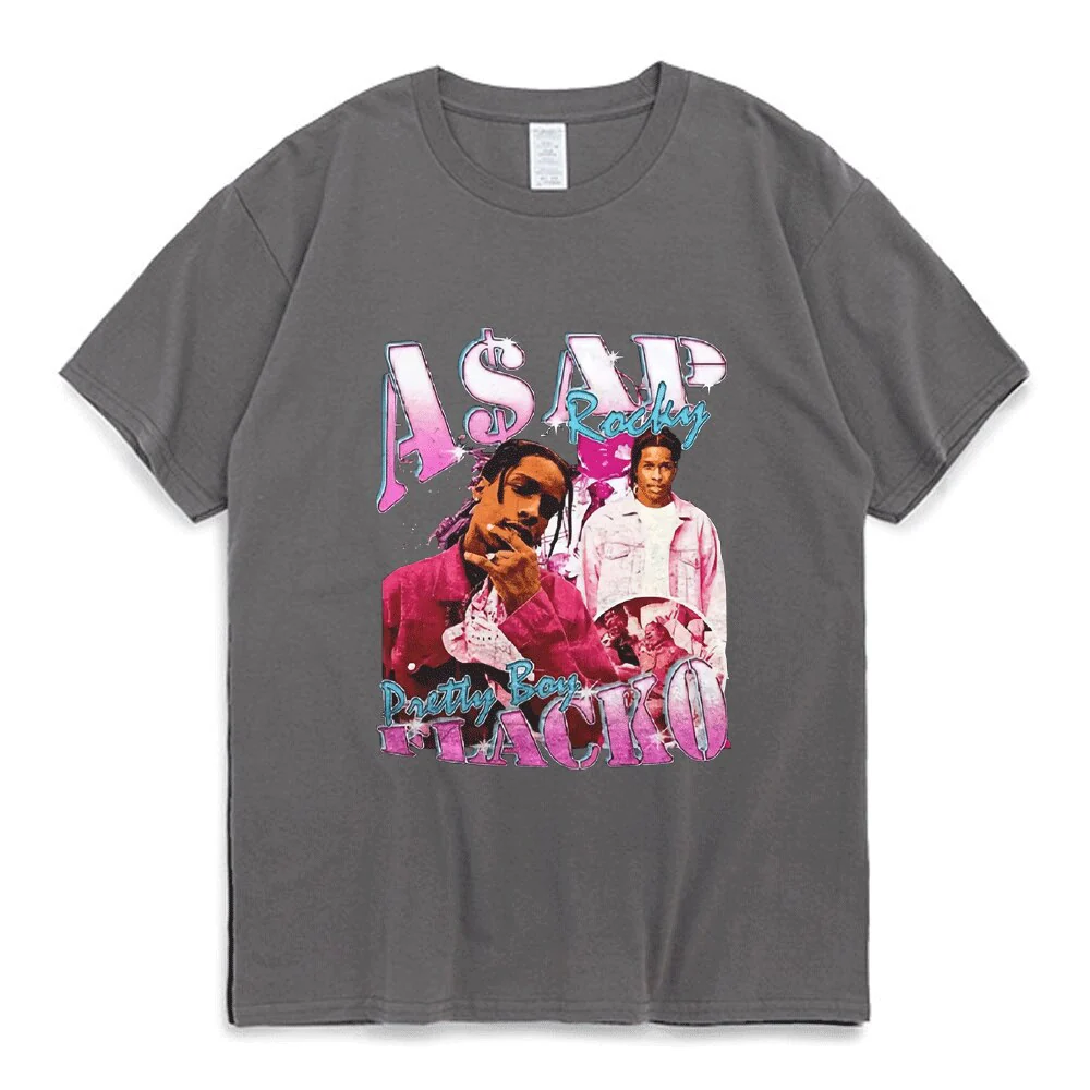 Asap Rocky T Shirt Fashion Streetwear Vintage Punk Hip Hop - Image 16