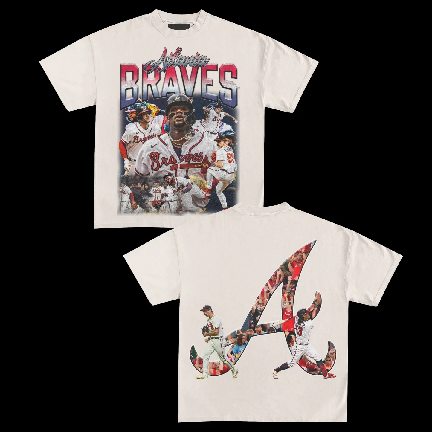 Atlanta Braves Back design TEE - Image 3