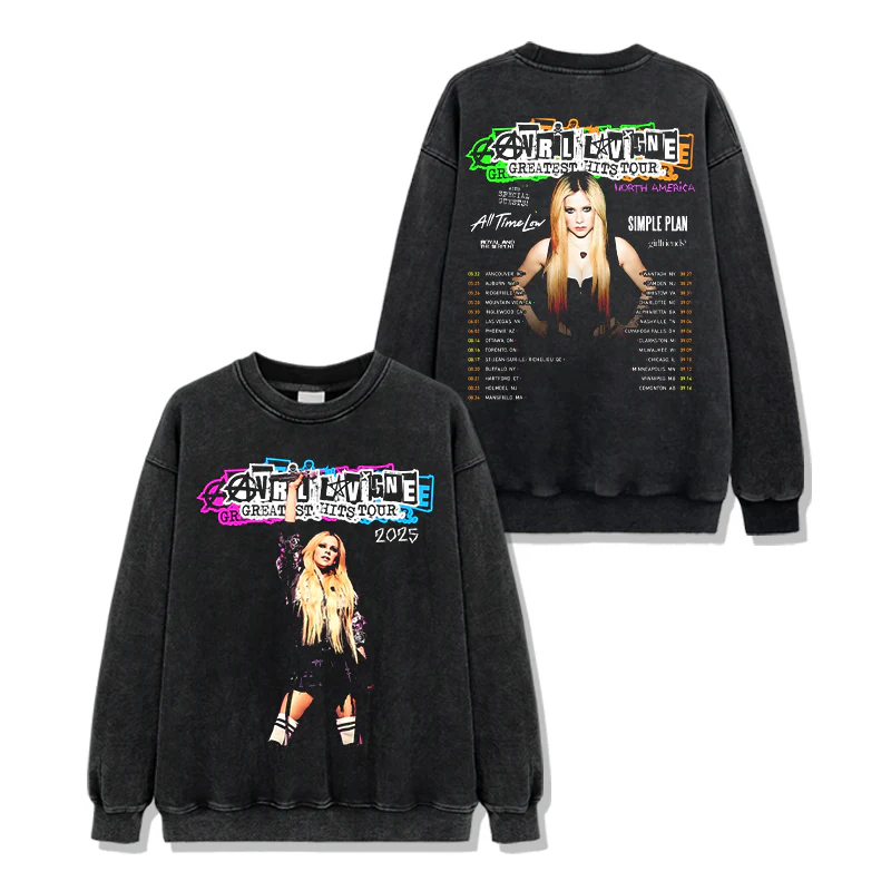 Avril Lavigne "Greatest Hits Tour 2025" Sweatshirt - Image 2
