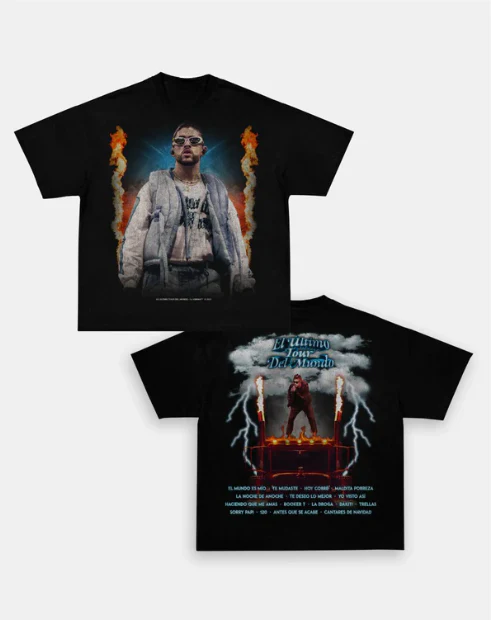 BAD BUNNY "EL ÚLTIMO TOUR DEL MUNDO" VINTAGE BACK DESIGN TEE