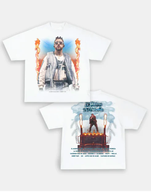 BAD BUNNY "EL ÚLTIMO TOUR DEL MUNDO" VINTAGE BACK DESIGN TEE - Image 3