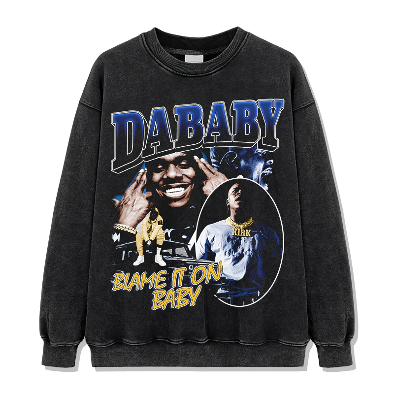 Blame It On Baby By DaBaby Sweatshirt - Image 2