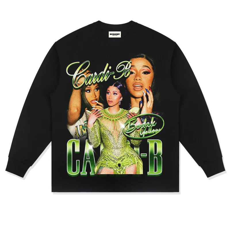 CARDI-B "BODAK YELLOW" SWEATSHIRT 2024