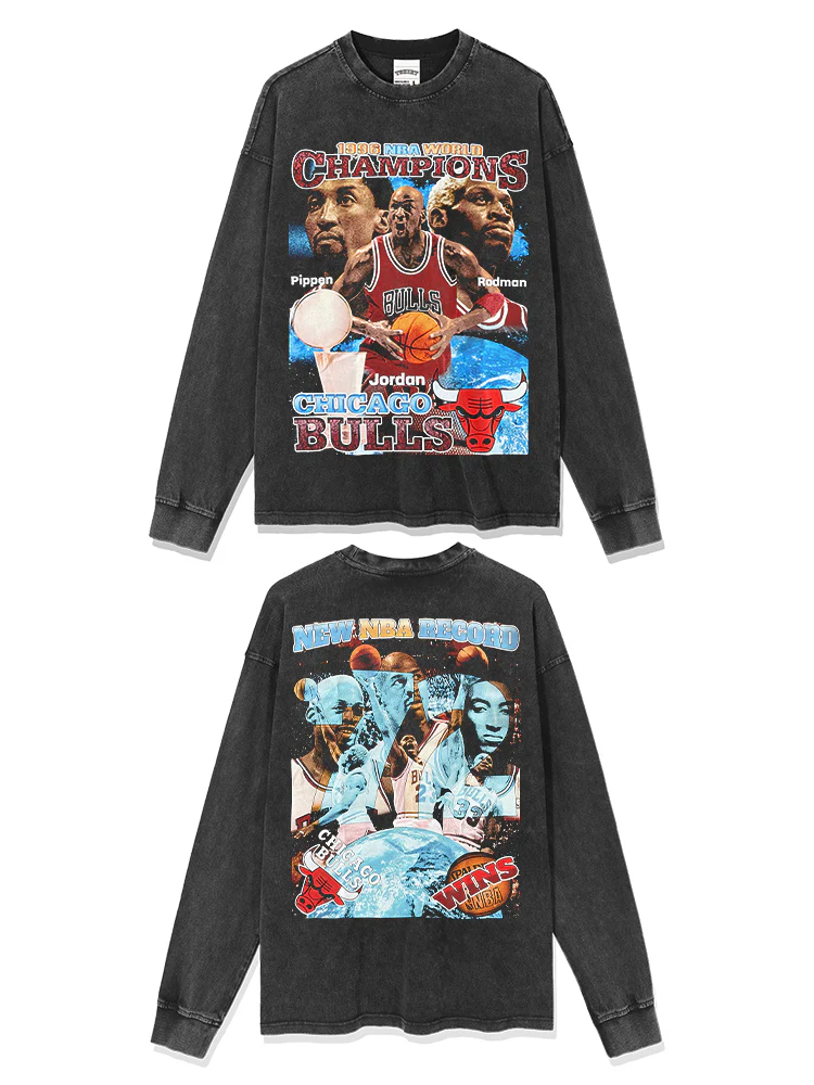 Chicago Bulls Sweatshirt NBA 2024 - Image 2