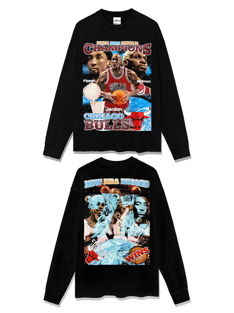 Chicago Bulls Sweatshirt NBA 2024 - Image 3