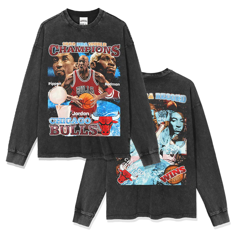 Chicago Bulls Sweatshirt NBA 2024 - Image 4