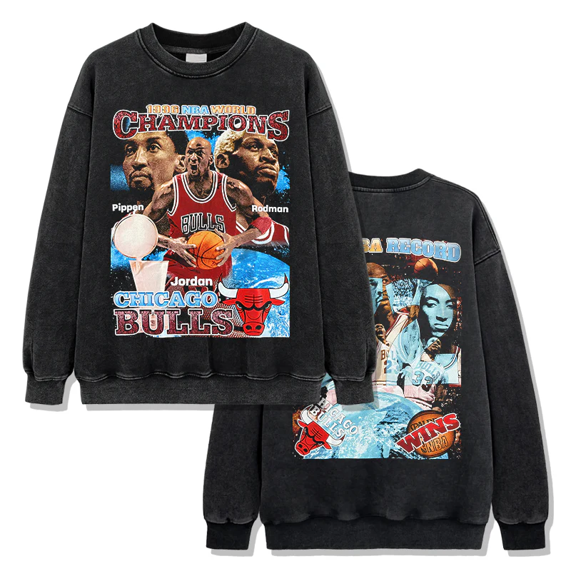 Chicago Bulls Sweatshirt NBA 2024 - Image 6