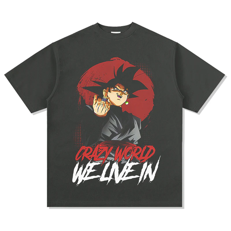 Crazy Word Goku "Anime" TEE - Image 2