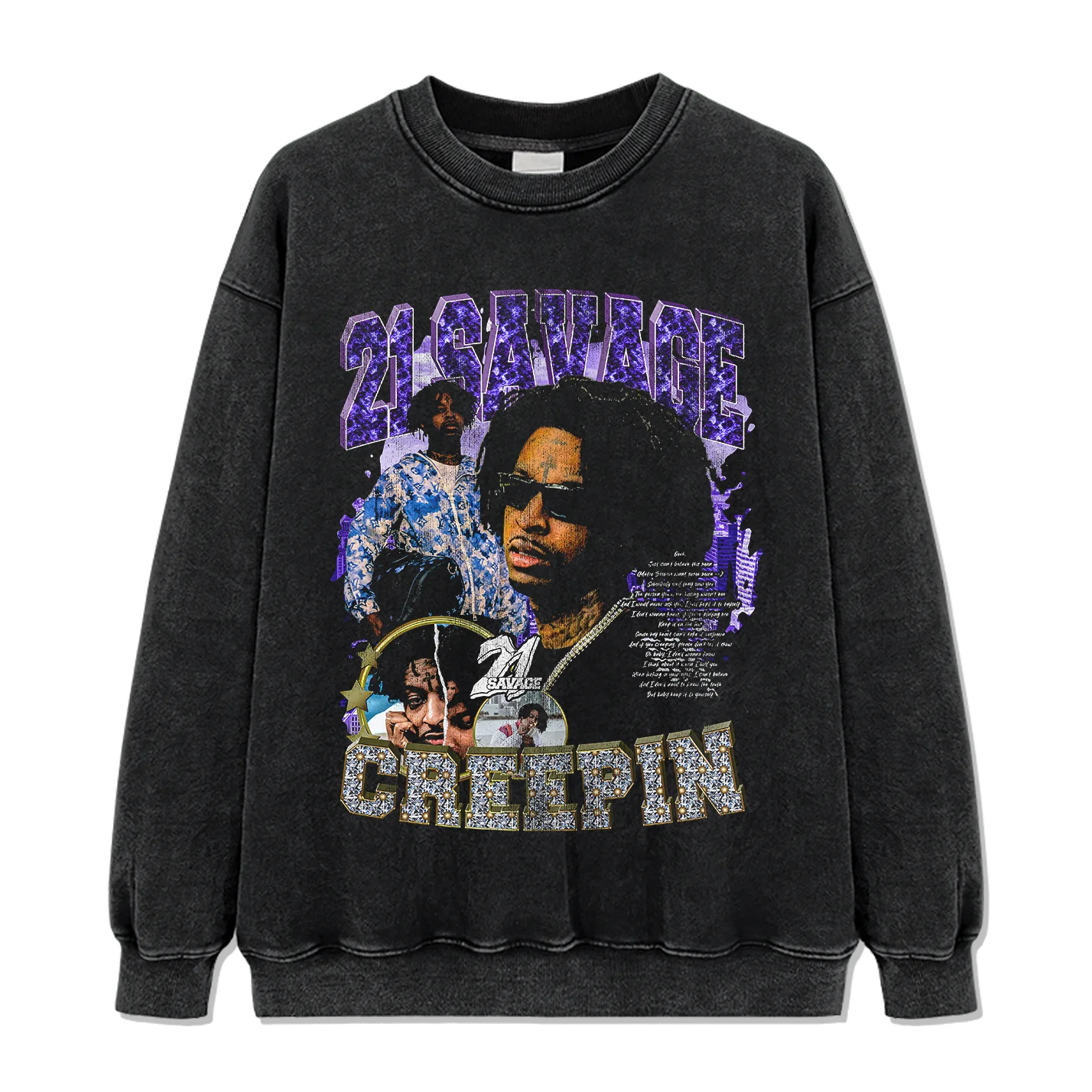 Creepin By 21 Savage Sweatshirt - Image 2