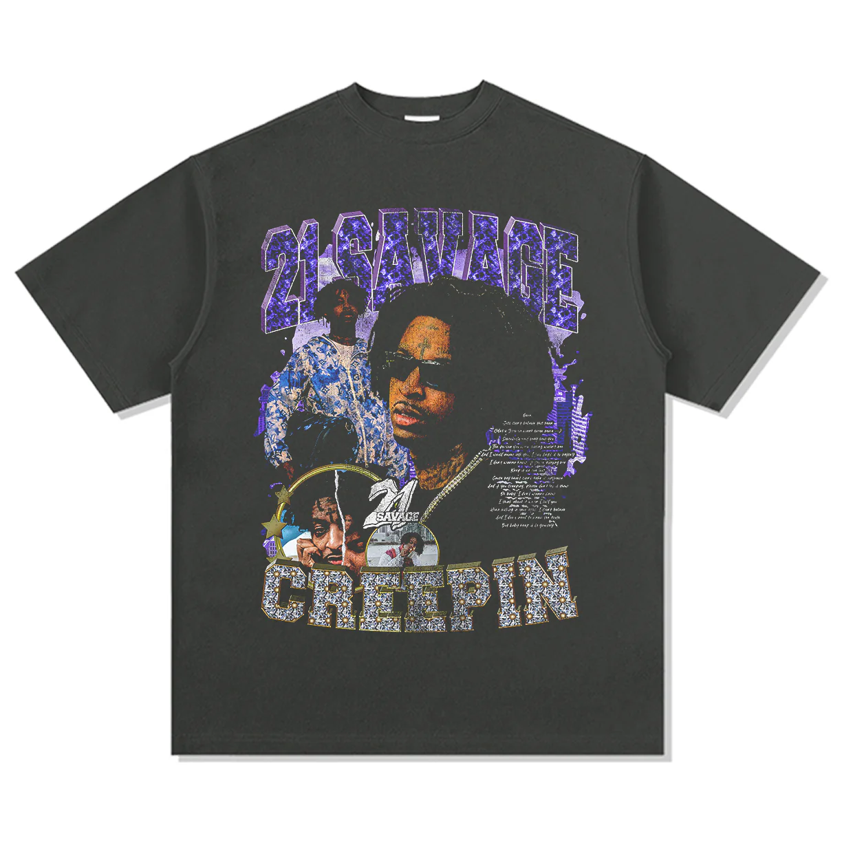 Creepin By 21 Savage Tee - Image 2