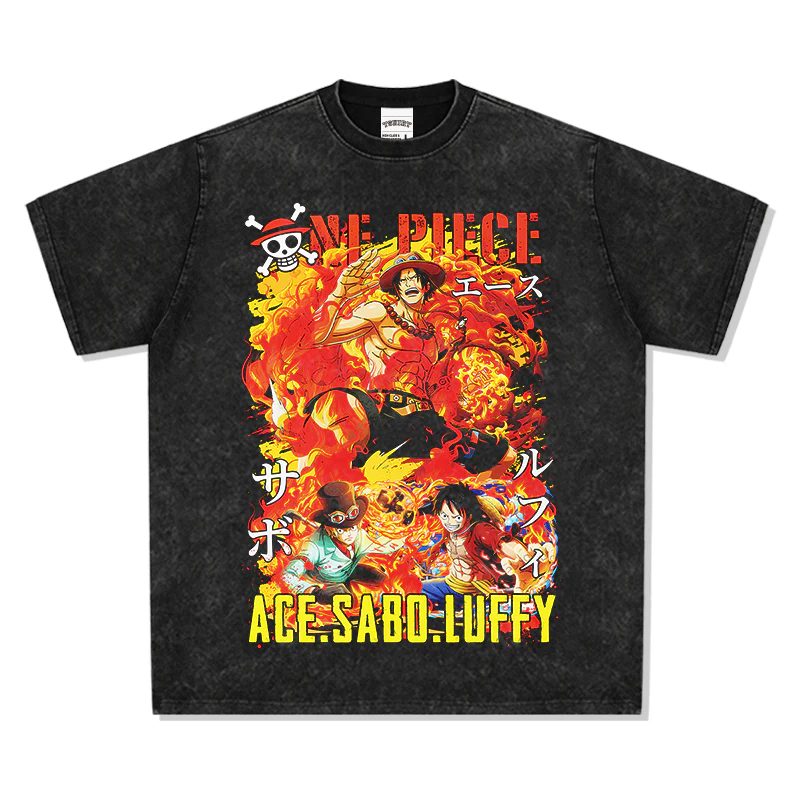 Ace Sabo Luffy One Piece "Anime" TEE - Image 3