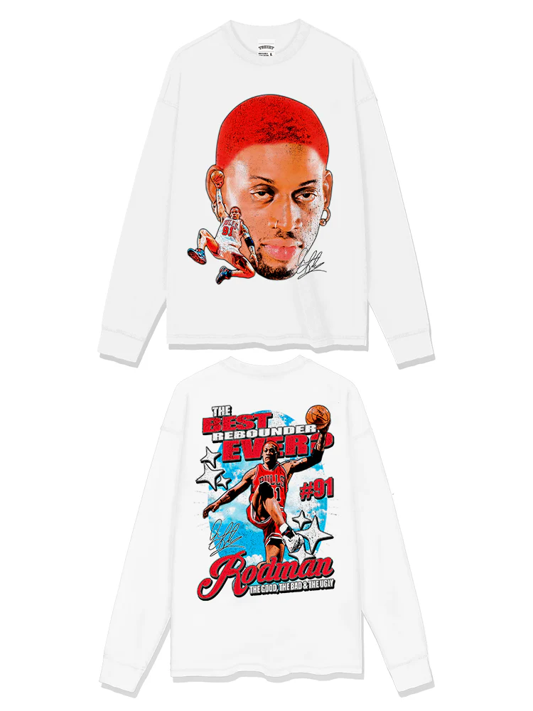 Dennis Rodman Sweatshirt NBA 2024 - Image 2