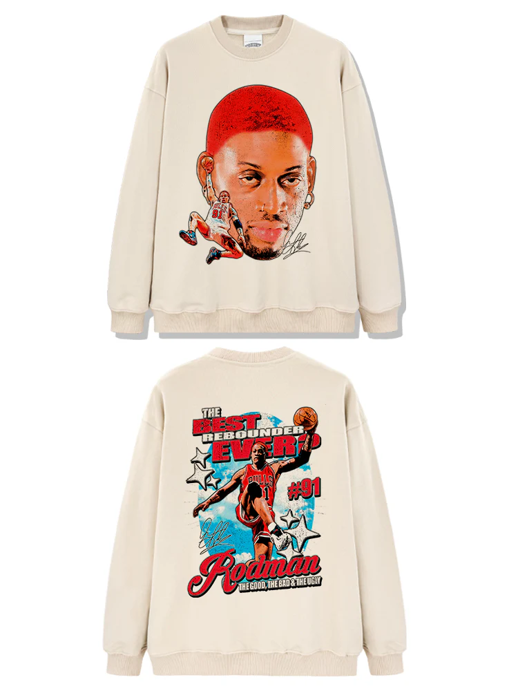 Dennis Rodman Sweatshirt NBA 2024 - Image 3
