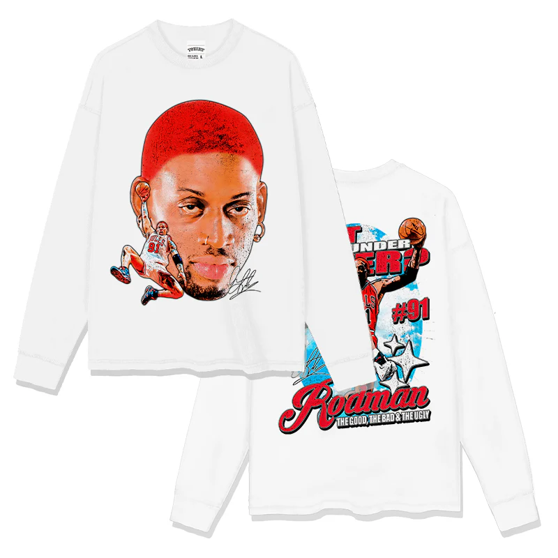 Dennis Rodman Sweatshirt NBA 2024 - Image 4