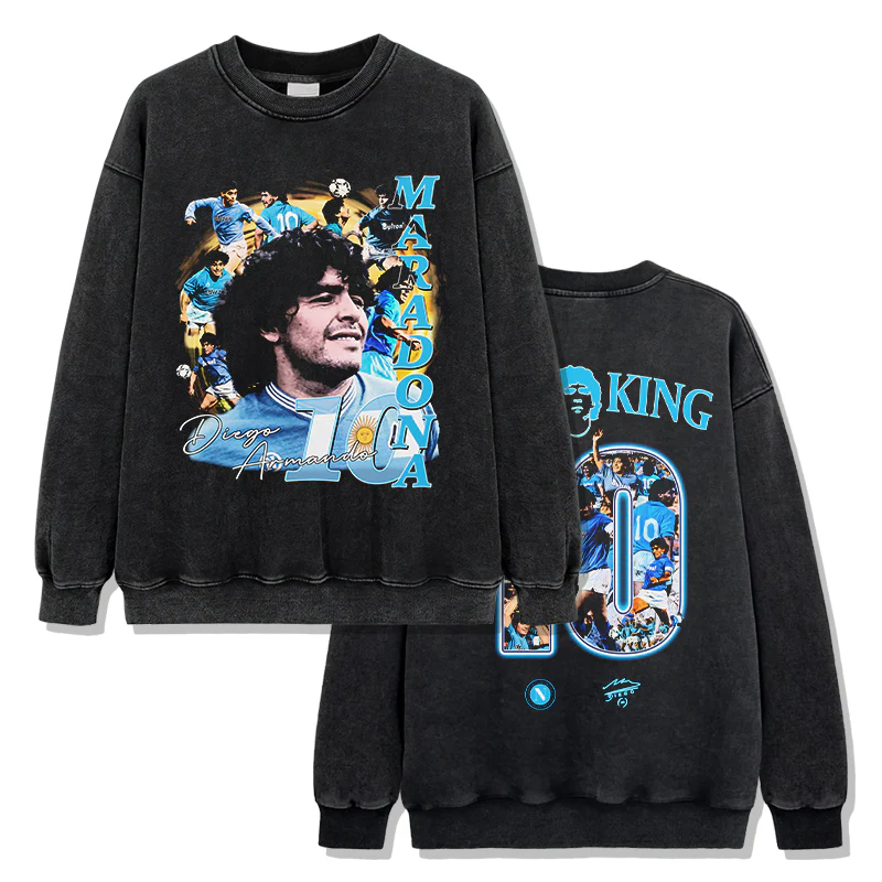 DIEGO MARADONA FOOTBALL SWEATSHIRT 2024 - Image 3