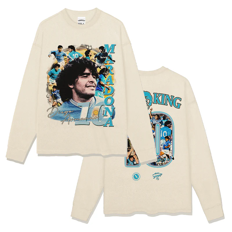 DIEGO MARADONA FOOTBALL SWEATSHIRT 2024 - Image 5