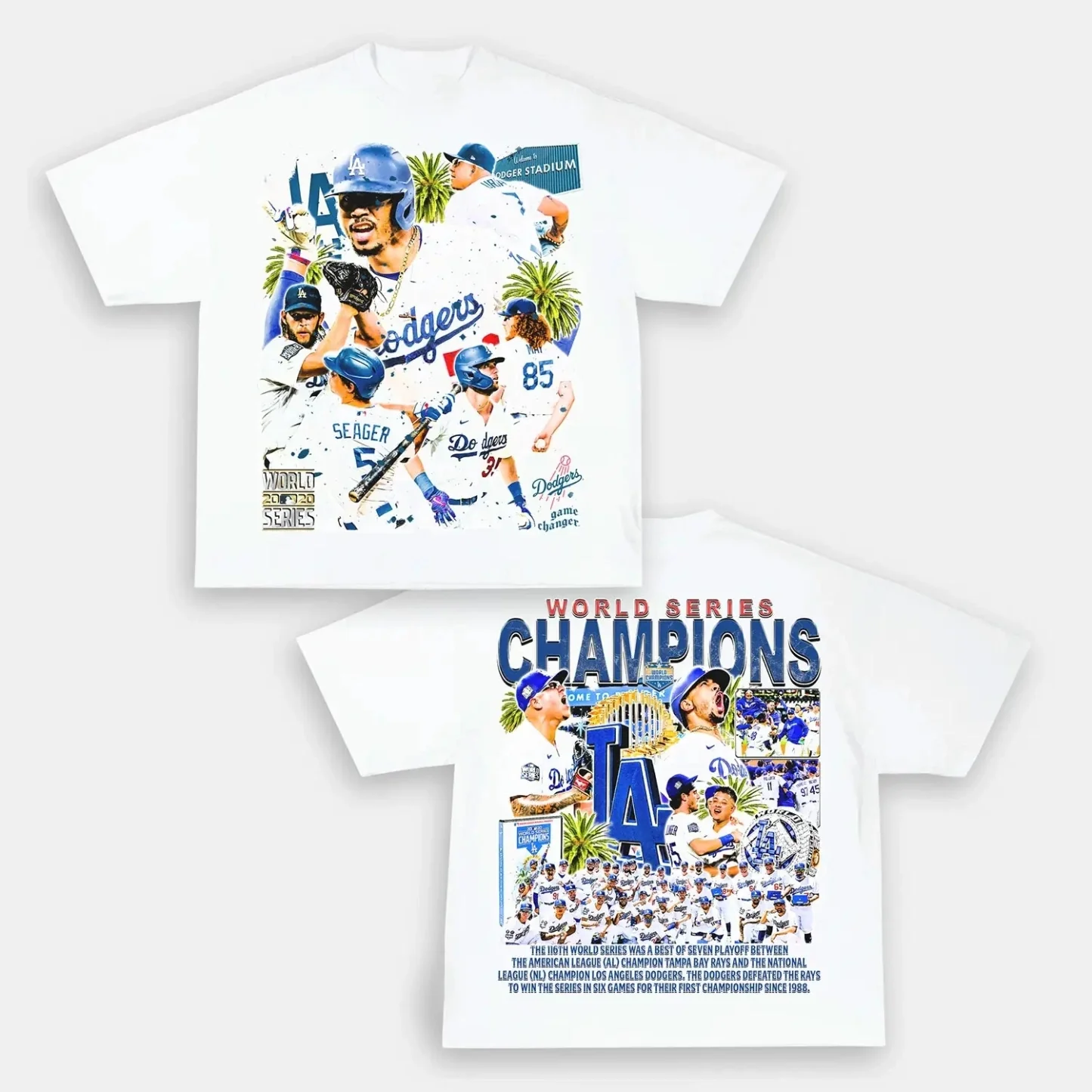 Dodgers Back Design TEE - Image 2