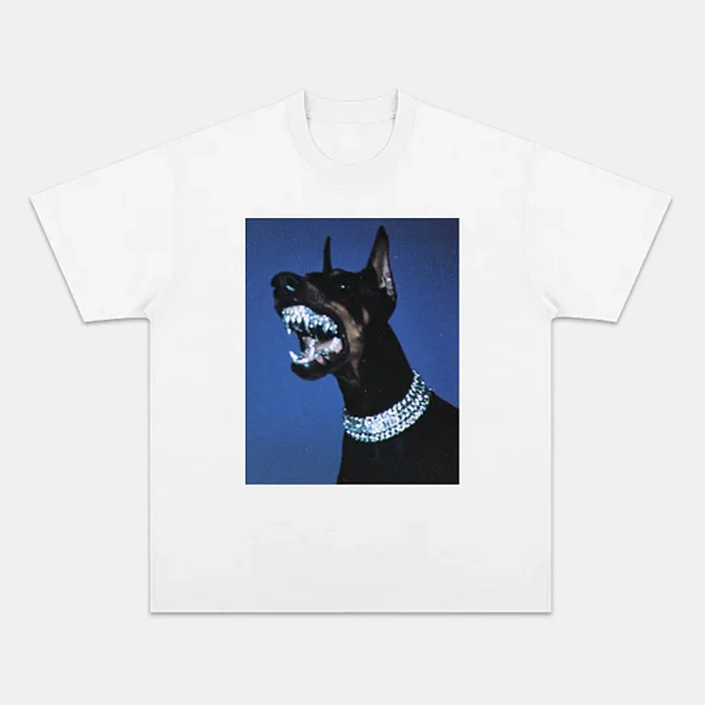 Fierce Diamond Style Doberman Graphic Tee - Image 3