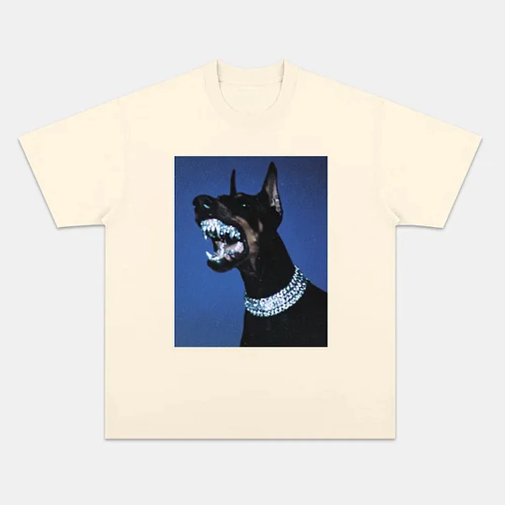 Fierce Diamond Style Doberman Graphic Tee - Image 4