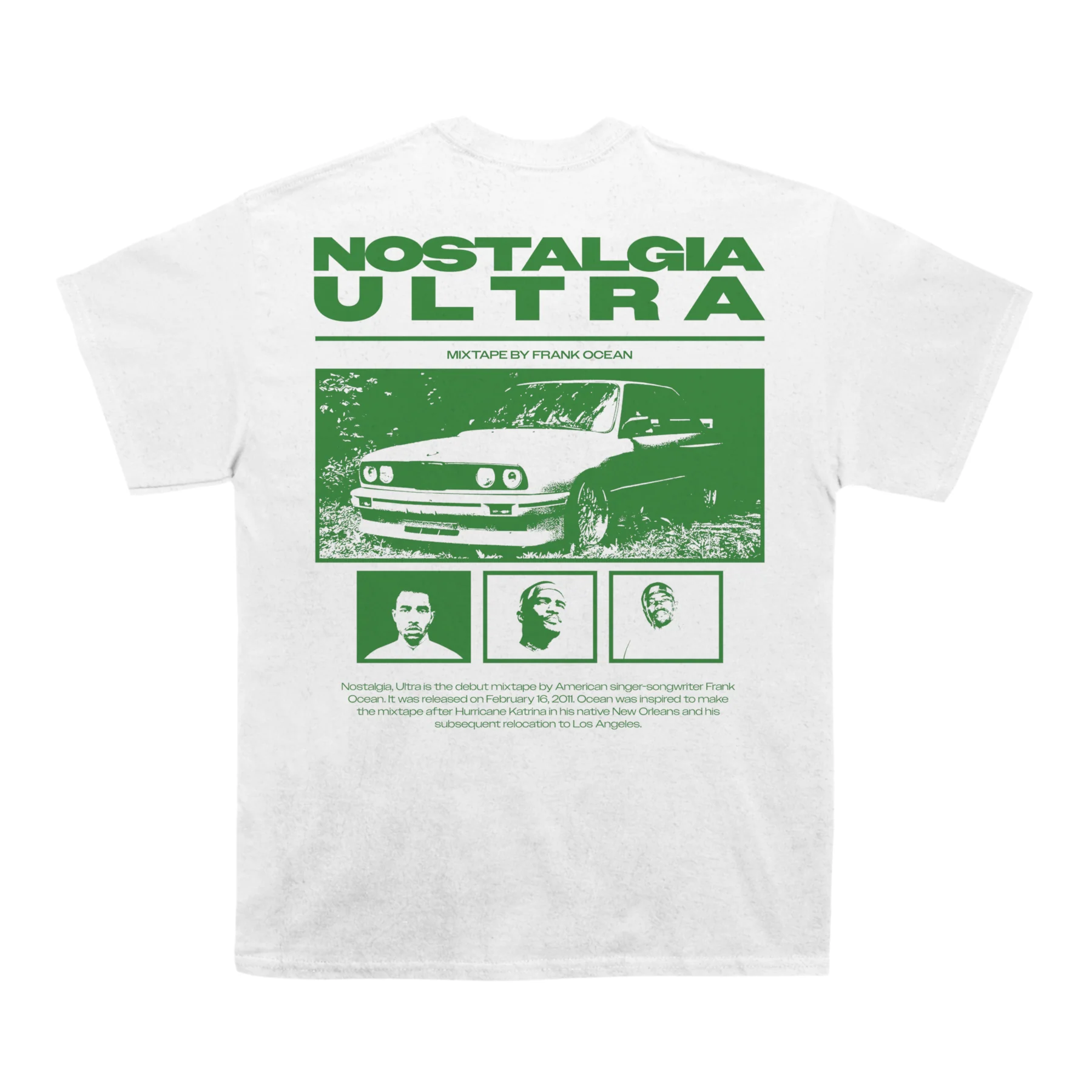 Frank Ocean "Nostalgia Ultra" Back Design TEE