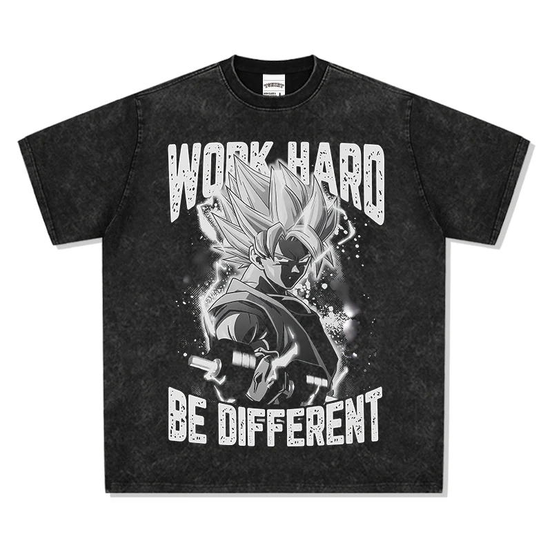 Goku Work Hard Be Different "Anime" TEE - Image 3