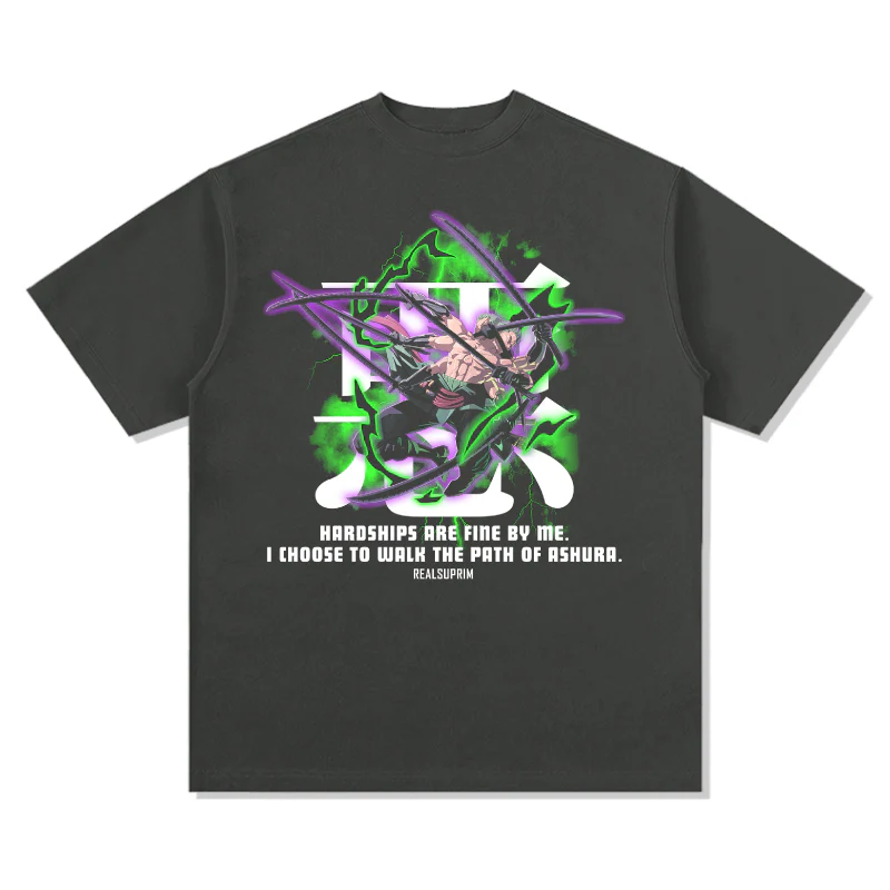 Haroships are fine by me.I choose walk the path of Ashura. Zoro "Anime" TEE - Image 3