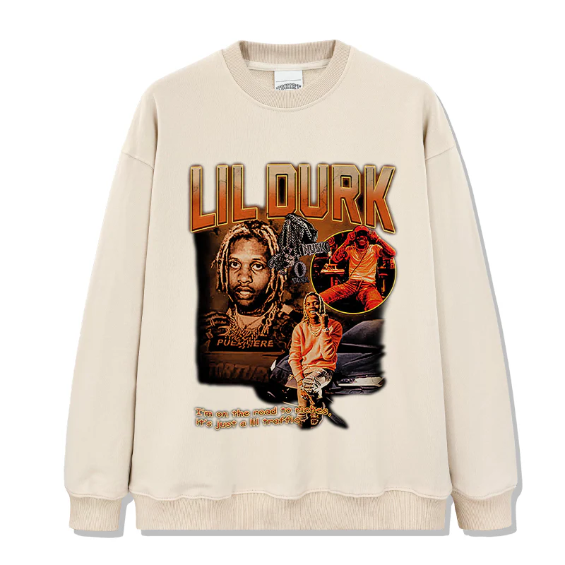 I Am on the Road to Riches,its Just a Lil Traffic by Lil Durk Sweatshirt - Image 4