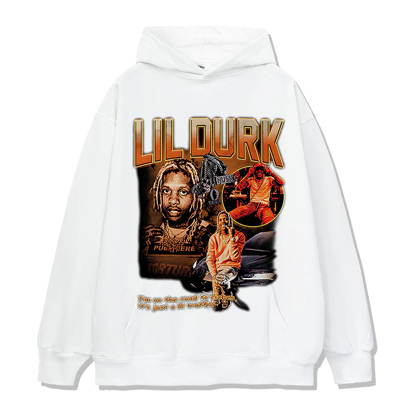 I Am on the Road to Riches,its Just a Lil Traffic by Lil Durk Hoodie - Image 3