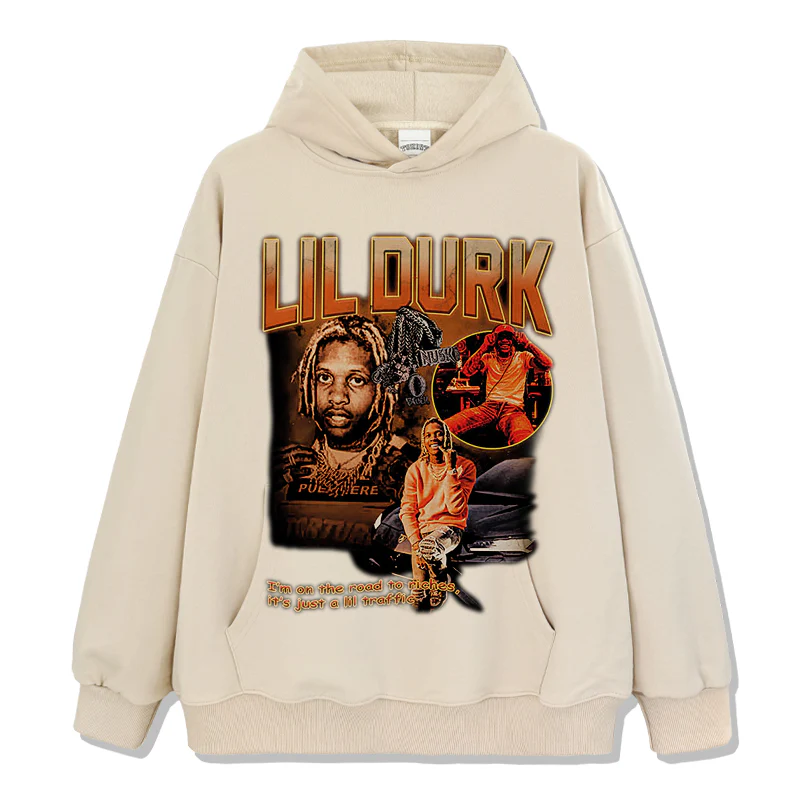 I Am on the Road to Riches,its Just a Lil Traffic by Lil Durk Hoodie - Image 4