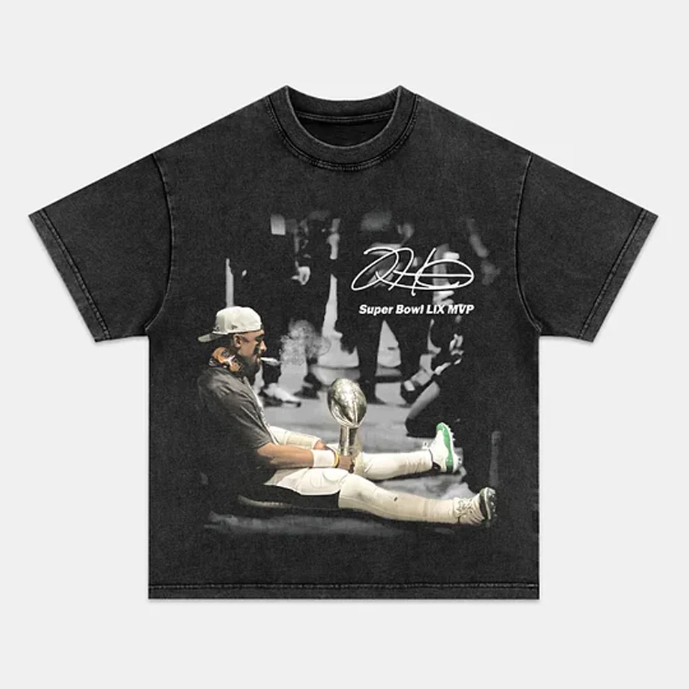 Jalen Hurts Super Bowl MVP Graphic Tee Victory Style - Image 2