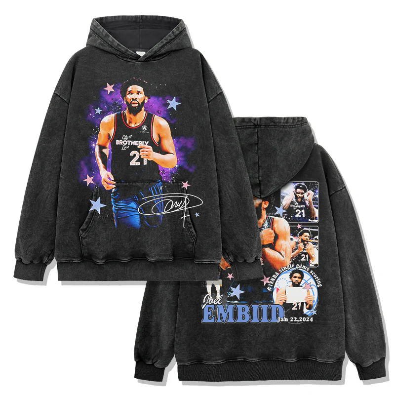Joel Embiid HOODIE NBA 2024 - Image 2