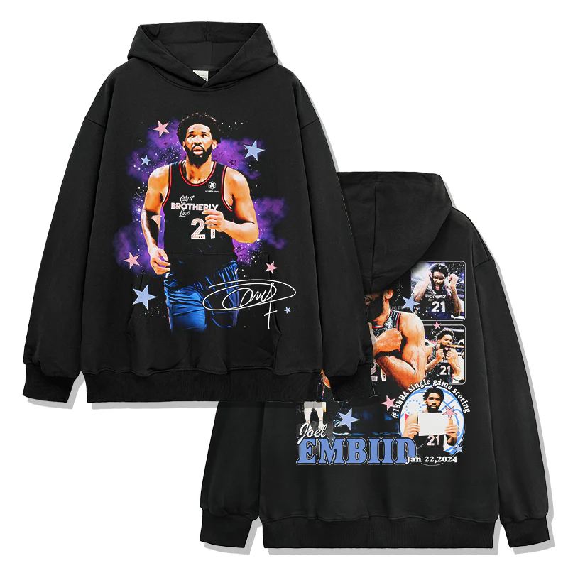 Joel Embiid HOODIE NBA 2024 - Image 3