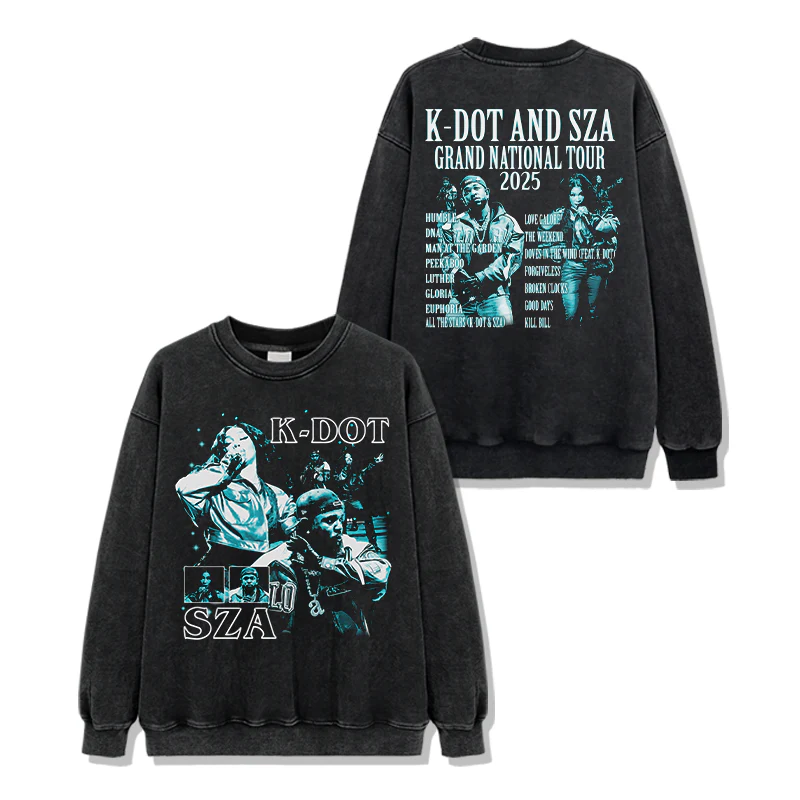 K-Dot and Sza "Grand national Tour 2025" Sweatshirt - Image 2