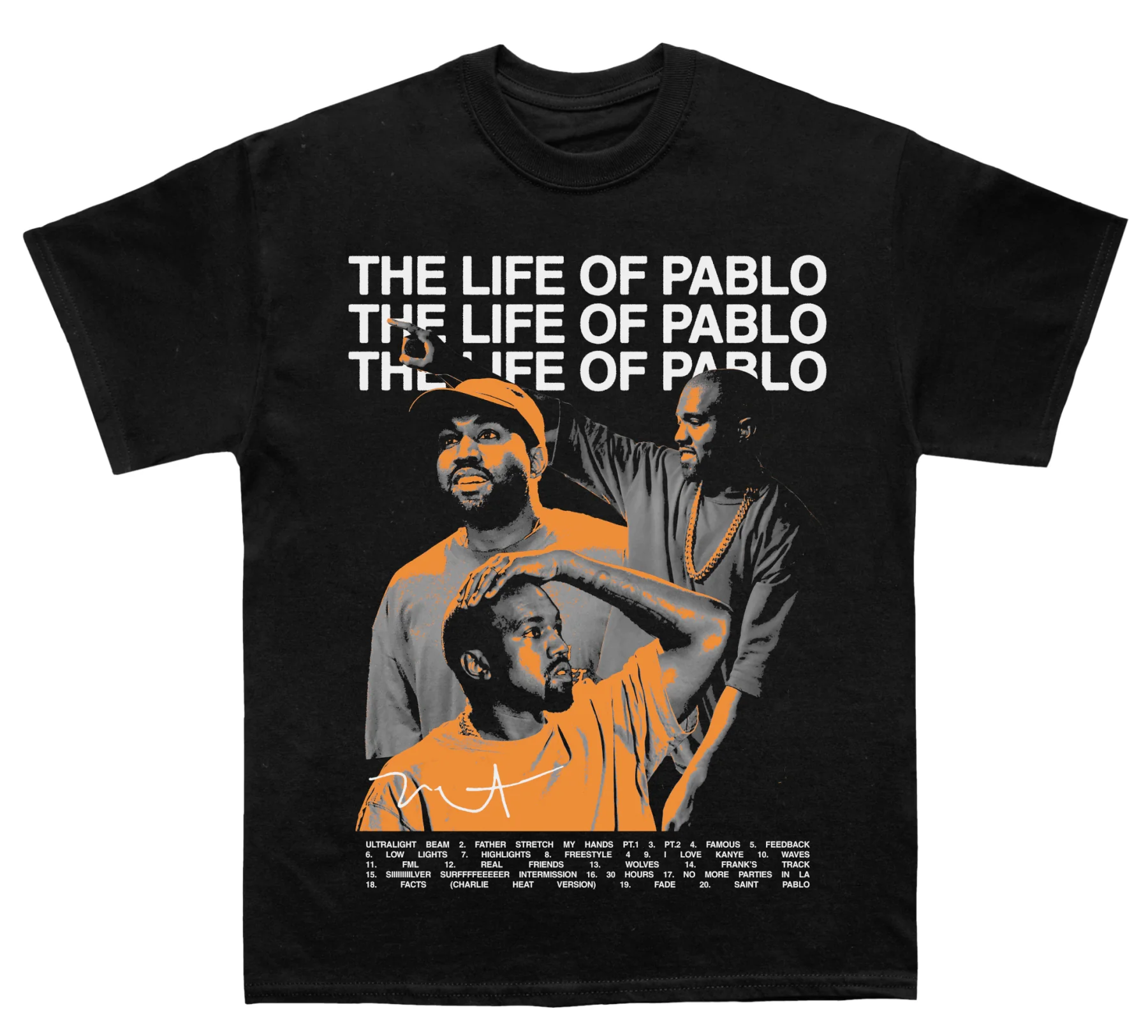 Kanye West "Life Of Pablo Album" TEE